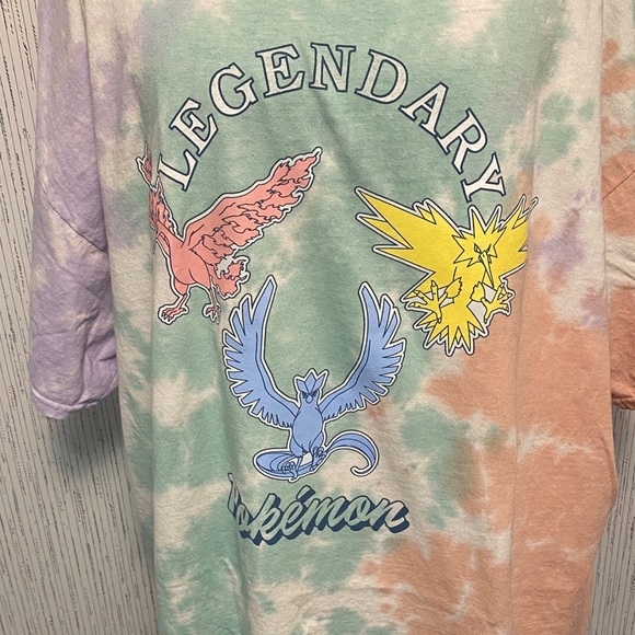 Pokémon Tie-Dye Legendary Tee - Multicolor Size XL NEW for sale or best offer - Picture 2 of 6